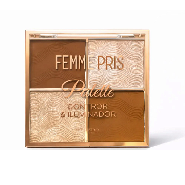 Paleta De Contorno E Iluminador Femme Paris