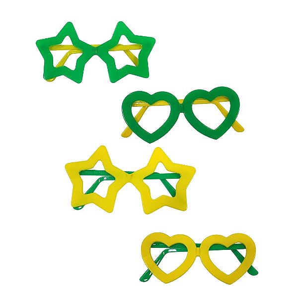 Oculos Verde e Amarelo Copa