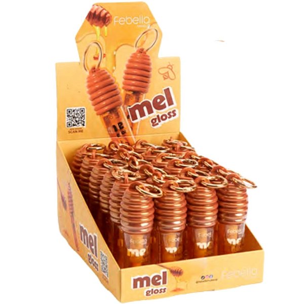 Lip Gloss Mel Tedy Febella BM40141 - Box c/ 24 unid