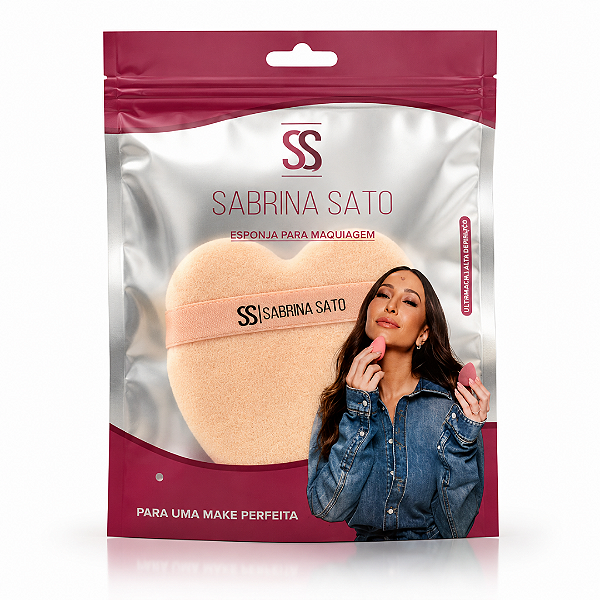 Esponja Para Maquiagem Coraçao Sabrina Sato Sp2208