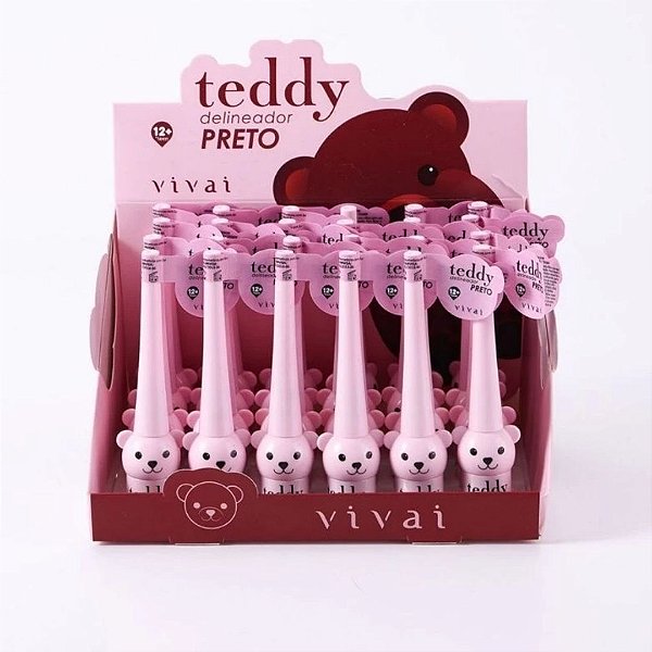 Delineador LÍquido Teddy Vivai 2209.1.1 - Box C/ 24unid