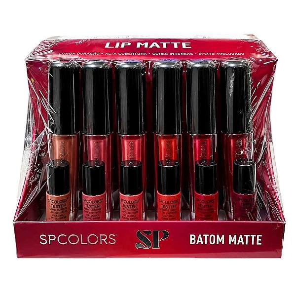Batom Líquido Matte SP Colors SP473 - Box c/ 24 unid