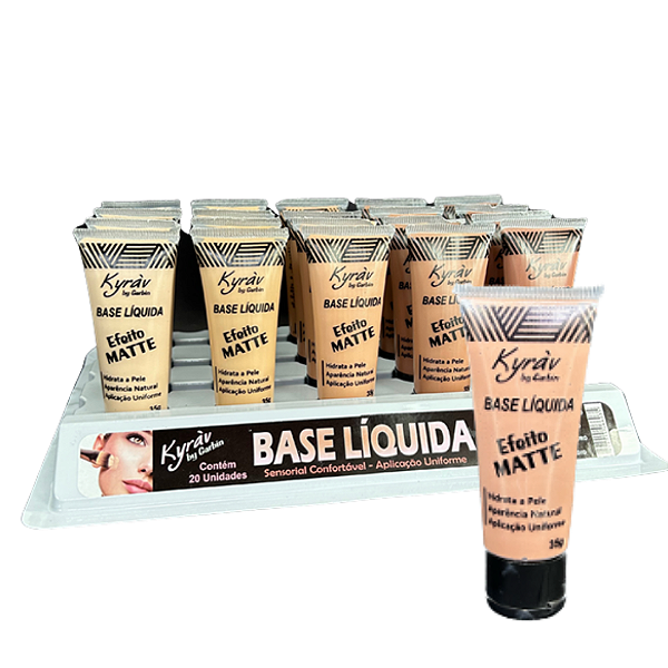 Base Liquida Matte Cores Mistas 35g Kyráv 760 - Box c/ 20 unid