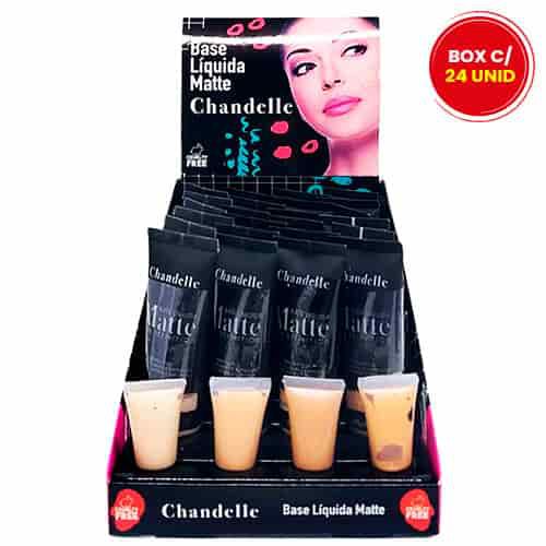 Base Líquida Matte High Definition Chandelle - Box c/ 24 unid