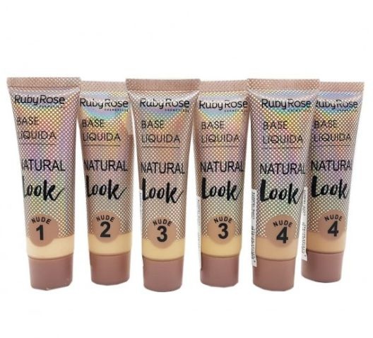 Base Liquida Natural Look Nude Group 1 Ruby Rose HB-8051 - kit c/06 unid