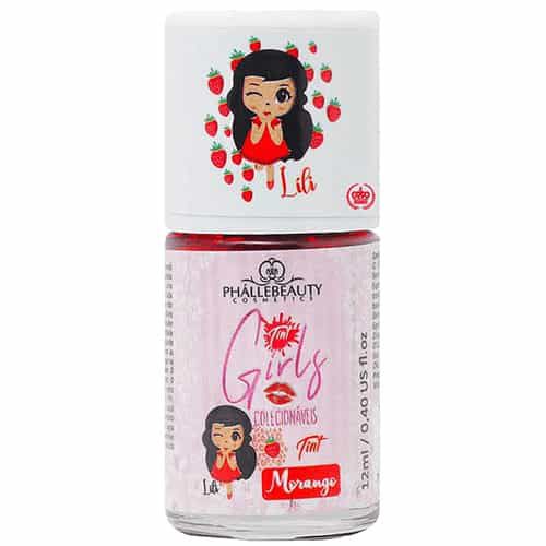 Lip Tint Girls Colecionáveis Morango Phállebeauty PH011