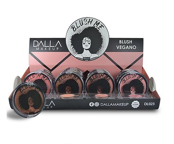 Blush Compacto Vegano Blush Me Dalla Makeup DL023 - Box c/ 20 unid
