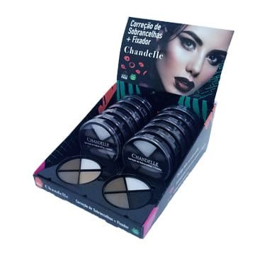 Correção de Sobrancelhas + Fixador Chandelle - Box c/ 12 unid