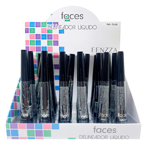 Delineador Líquido para Olhos Fenzza DL06 - Box c/ 24 unid