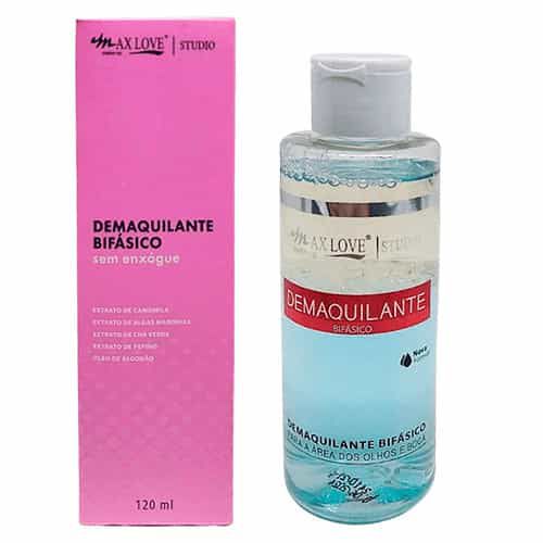 Demaquilante Bifásico para Olhos e Boca Max Love