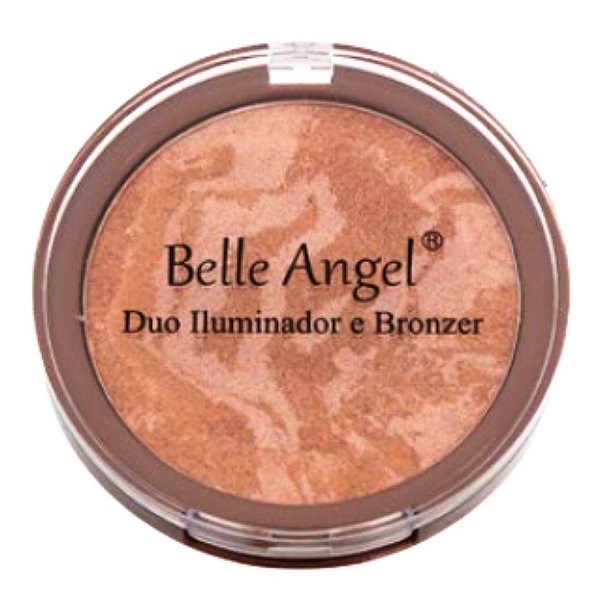 Duo Iluminador e Bronzer Belle Angel B025