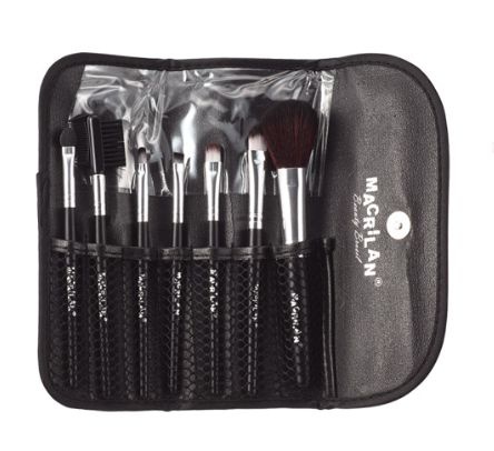 Kit de Pincéis para Maquiagem Macrilan KP1-3E
