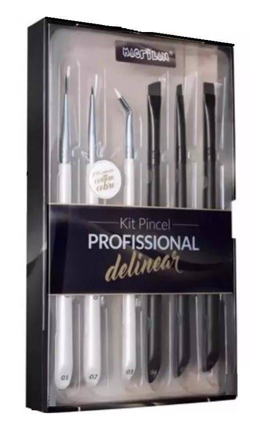 Kit Pincel Profissional para Delinear Macrilan WB700
