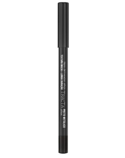 Lápis Delineador para Olhos Preto Metálico Tracta