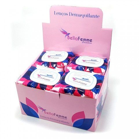 Lenço Demaquilante Bella Femme BF10024 - Box c/ 12 unid