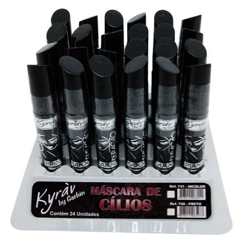 Máscara de Cílios Maxxi Duração Preto Kyrav 740 - Box c/ 24 unid