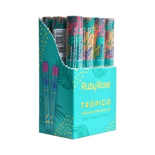 Máscara para Cílios Trópico Define e Alonga Ruby Rose HB-500 - Box c/ 12 unid