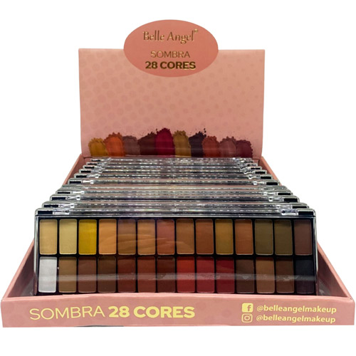 Paleta de Sombras Matte Belle Angel B013-1 - Box c/ 12 unid