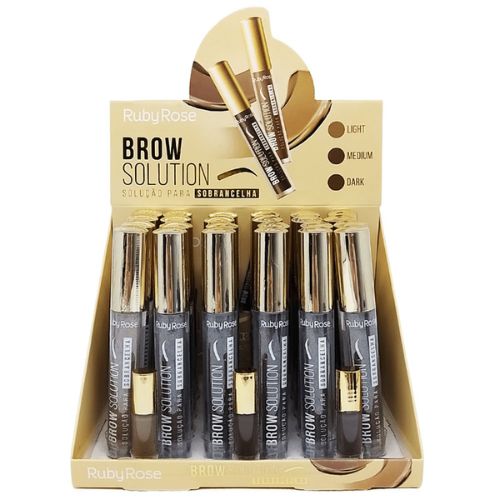 Solução para Sobrancelhas Brow Solution Ruby Rose HB-8403 – Box c/ 24 unid