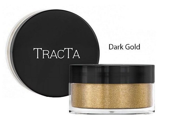 Sombra Glitter em Pó Cor Dark Gold Tracta