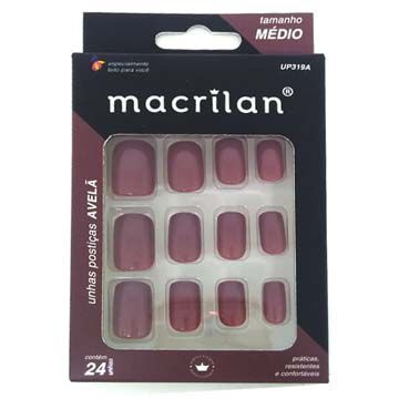 Unhas Postiças Macrilan Médio Avelã UP319A