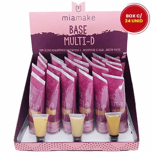 Base Líquida Multi-D Cores Médias Mia Make 203 – Box c/ 24 unid
