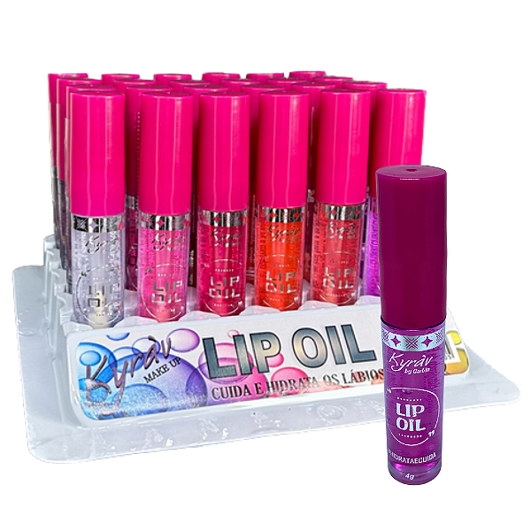 Lip Oil #HidrataeCuida 4g Kyráv 705 - Box c/ 24 unid