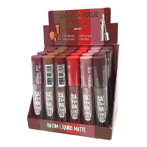 Batom Líquido Matte Long Last Safira – Box c/ 24 unid