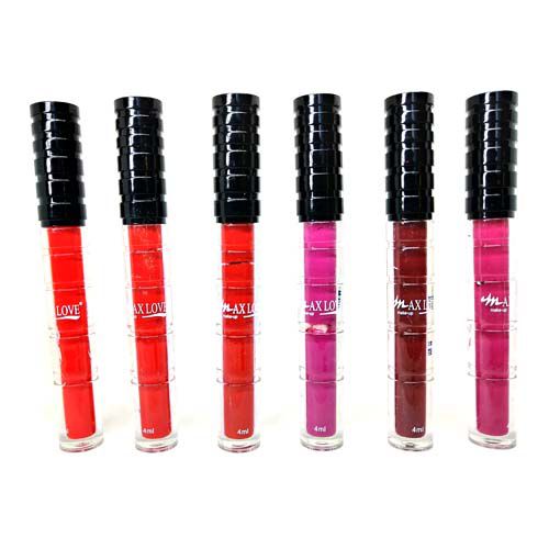 Batom Líquido Matte 12 horas Max Love - Kit c/ 06 unid