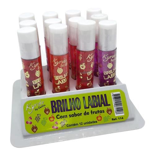 Brilho Labial Frutas Kyrav 114 – Box c/ 12 unid