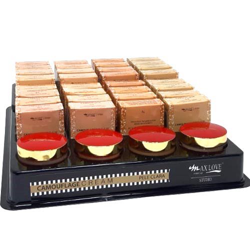 Corretivo Camouflage Cream Max Love Pele Clara Cor 01 ao 04 – Box c/ 32 unid