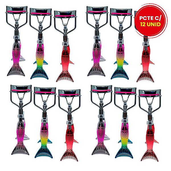 Curvador de Cílios Sereia Mandala JJ-2072/JJ-3332 – Pcte c/ 12 unid