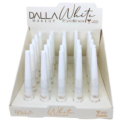 Delineador Líquido Vegano Branco Dalla DL0830 – Box c/ 25 unid