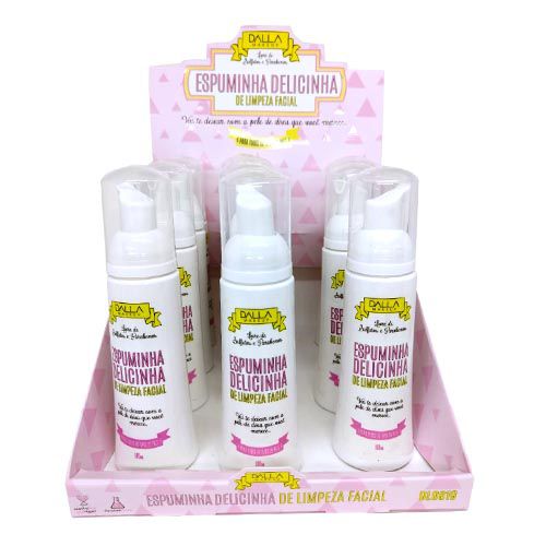 Espuminha Delicinha de Limpeza Facial Vegana Dalla DL0819 – Box c/ 12 unid