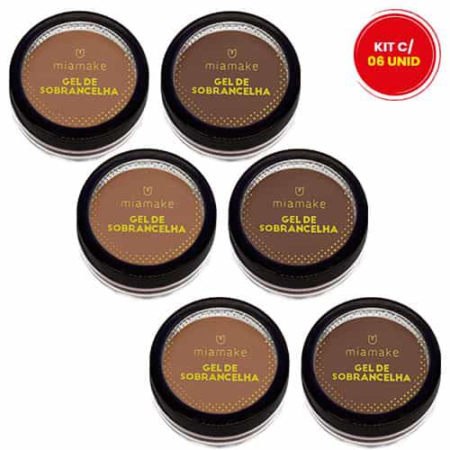Gel para Sobrancelha Mia Make 1176 – Kit c/ 06 unid