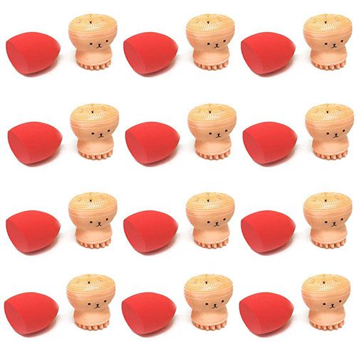 Kit de Esponja Chanfrada e Polvinho Esfoliante – Pcte c/ 12 unid