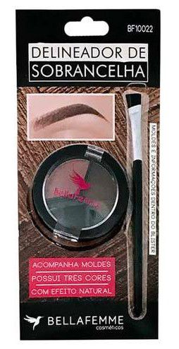 Kit Delineador de Sobrancelha Bella Femme BF10022