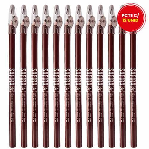 Lápis para Contorno Labial c/ Apontador Nº 06 Safira - Pcte c/ 12 unid