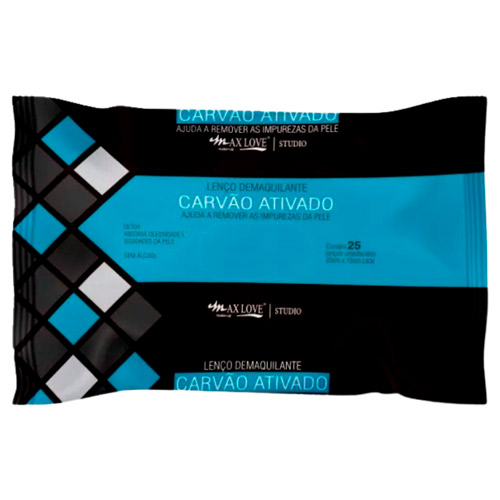 Lenço Demaquilante Carvão Ativado Max Love