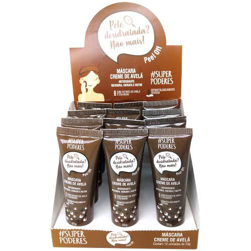 Máscara Bisnaga Creme de Avelã Super Poderes MFSP12 – Box c/ 12 unid