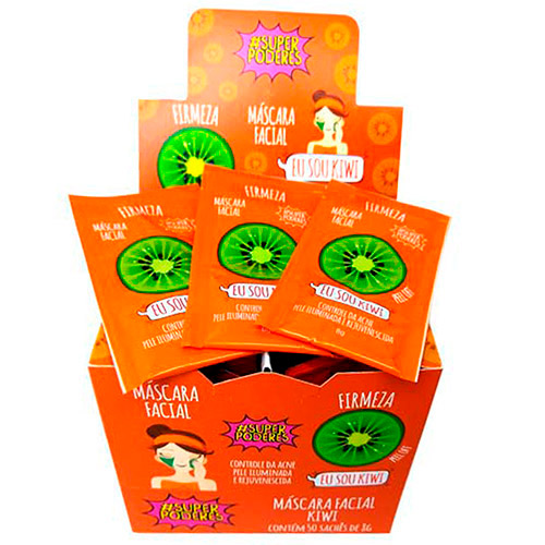 Máscara Facial Kiwi Super Poderes KIWSP01 - Box c/ 50 unid