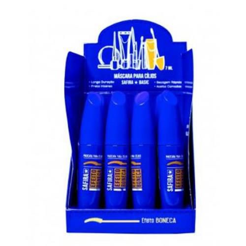 Máscara para Cílios Efeito Boneca Safira - Box c/ 16 unid
