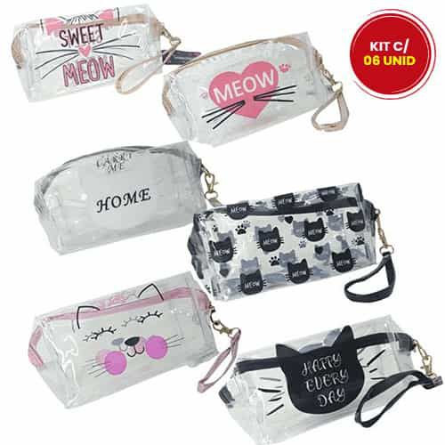 Necessaire Estampada Interponte HN86676 – Kit c/ 06 unid