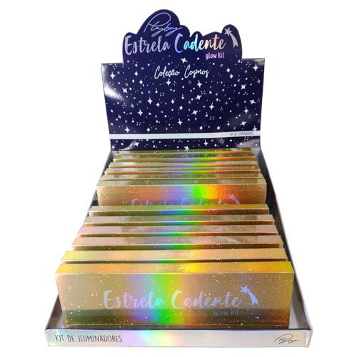 Paleta de Iluminador Estrela Cadente Playboy HB97808 – Box c/ 12 unid