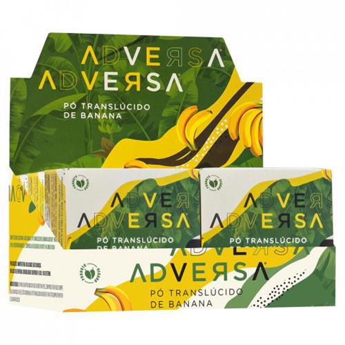 Pó Translúcido de Banana Vegano Adversa AD107 – Box c/ 06 unid