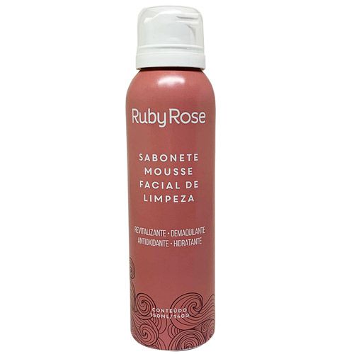 Sabonete Mousse Facial de Limpeza Frutas Vermelhas Ruby Rose HB-321