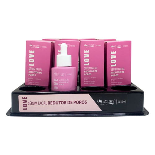 Sérum Facial Redutor de Poros Max Love – Box c/ 24 unid