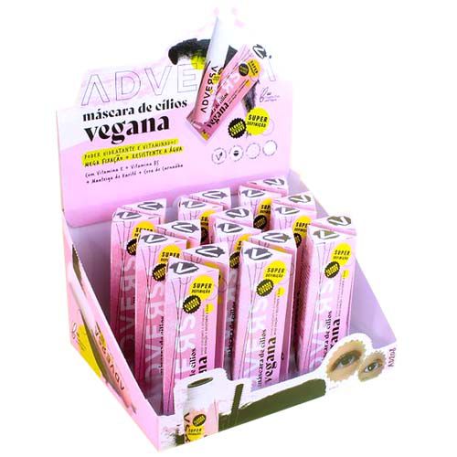 Máscara para Cílios Vegana Adversa AD208 – Box c/ 18 unid