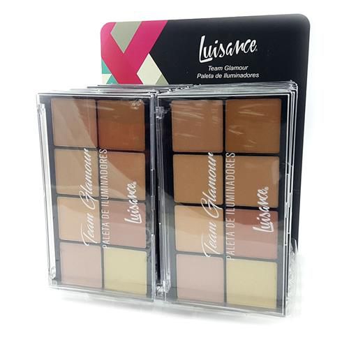 Paleta de Iluminador Team Glamour Luisance L8007 – Box c/ 12 unid