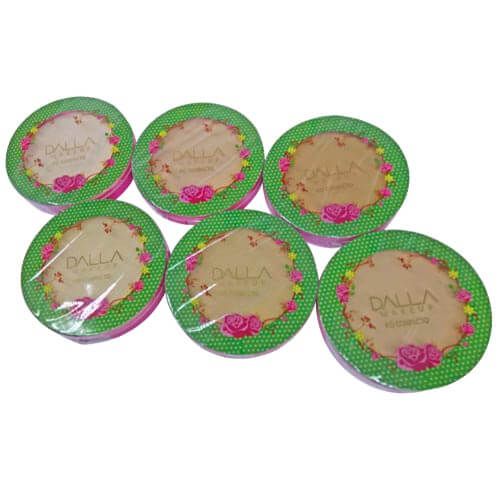 Pó Compacto Micronizado Vegano Peles Claras Dalla DL0206 - Kit c/ 06 unid
